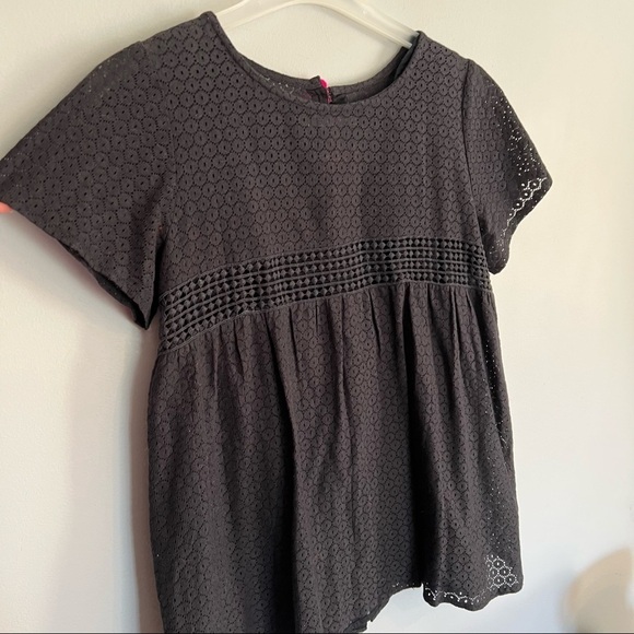 SUNDRESS Black Pink Pom Pom Crewneck Shirt Top Tunic - Picture 5 of 7